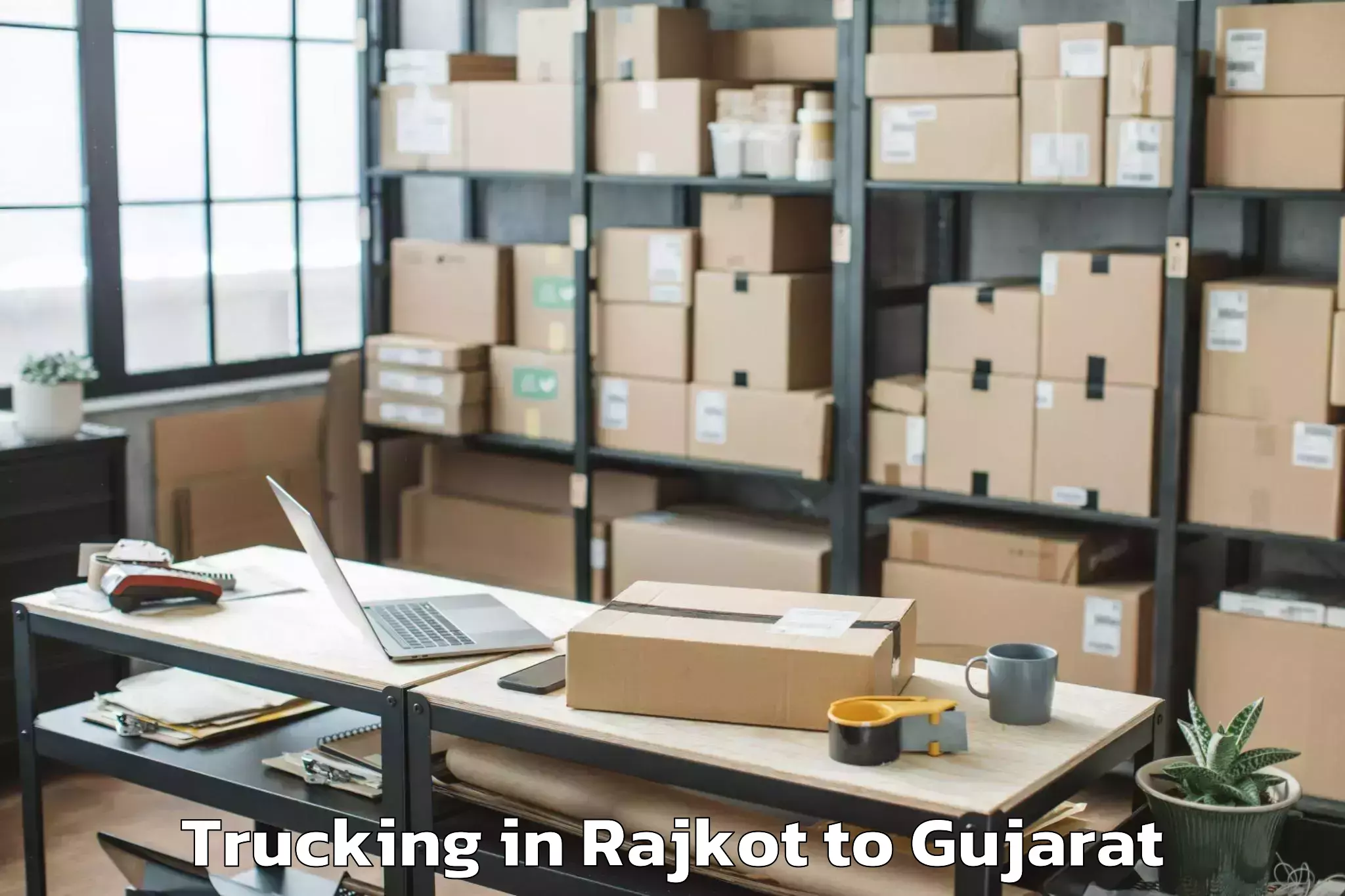 Easy Rajkot to Gariyadhar Trucking Booking